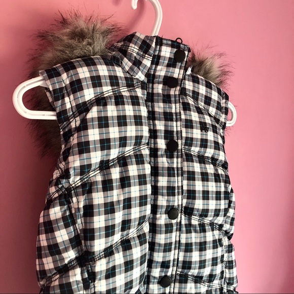Aeropostale Plaid Puffer Vest - Picture 6 of 8